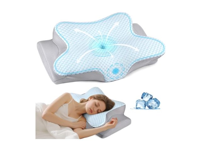 Butterfly Contour Pillow, Breathable Cover