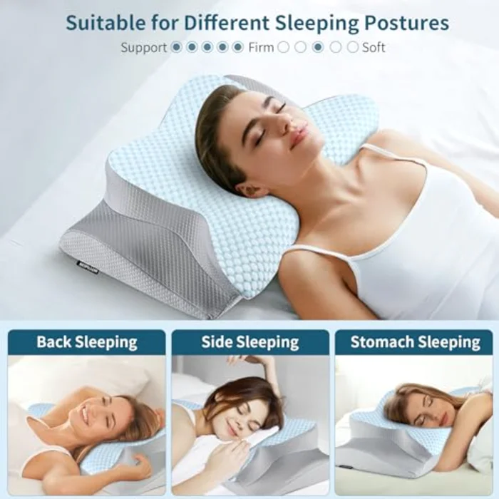 Butterfly Contour Pillow, Breathable Cover, view 6