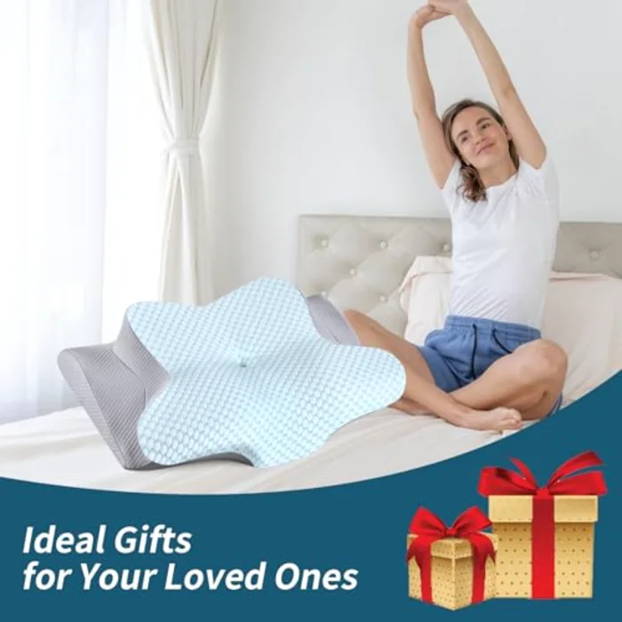 Butterfly Contour Pillow, Breathable Cover, view 7