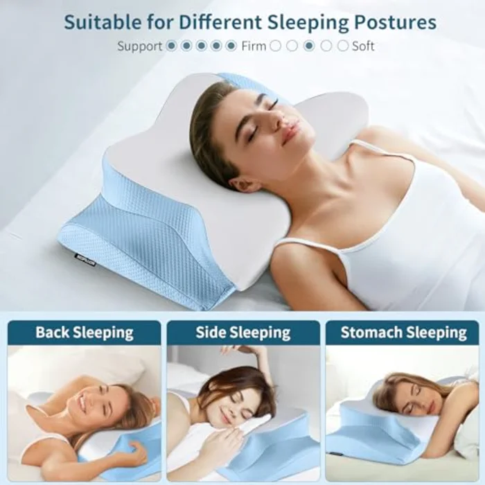 Butterfly Contour Pillow, Ice Silk Cover, view 6