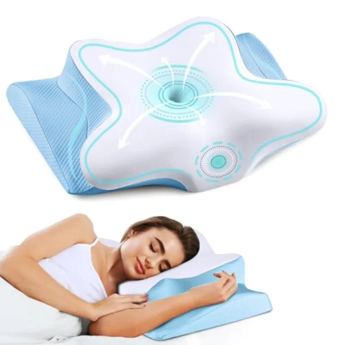 Butterfly Contour Pillow, Ice Silk Cover, view 1